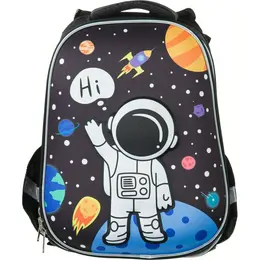 Ранец Комус Класс (№1 School) 3D Space черный с двумя отделениями Ранец Комус Класс (№1 School) 3D Space черный с двумя отделениями