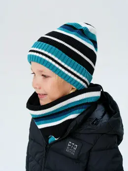 Комплект трикотажный шапка снуд