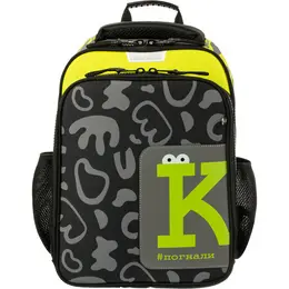 Ранец Комус Класс Stright Casual Погнали анатомический серый с двумя отделениями Ранец Комус Класс Stright Casual Погнали анатомический серый с двумя отделениями