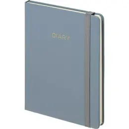 Ежедневник недатированный Attache Diary искусственная кожа А5 136 листов синий с фиксирующей резинкой