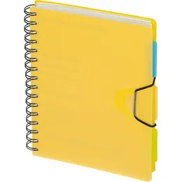 Ежедневник недатированный Attache Bright Colours пластик А5 136 листов желтый