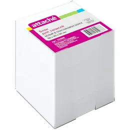 Блок для записей 90x90x90 мм в боксе белый Attache (плотность 80 г/кв.м) Блок для записей 90x90x90 мм в боксе белый Attache (плотность 80 г/кв.м)