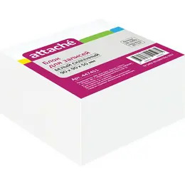 Блок для записей Attache 90x90x50 мм белый проклеенный (плотность 80 г/кв.м) Блок для записей Attache 90x90x50 мм белый проклеенный (плотность 80 г/кв.м)