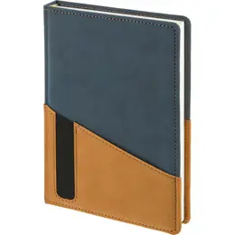 Ежедневник недатированный Attache Selection Western искусственная кожа Soft Touch А5 160 листов синий
