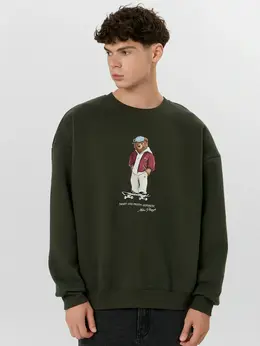Свитшот мужской зеленый