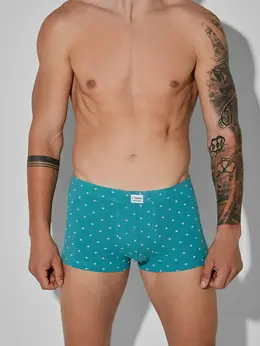Трусы боксеры мужские бирюзовые Трусы боксеры мужские бирюзовые