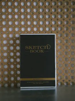 Скетчбук для рисования Potentate A4(21x29) 120 л 100 г, 100% целлюлоза, мелкое зерно, рельефный край, чёрный