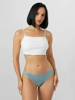 Трусы женские слипы голубые