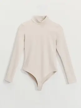 Базовое боди с воротником-стойкой Базовое боди с воротником-стойкой