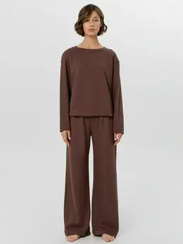 Комплект женский домашний коричневый Комплект женский домашний коричневый