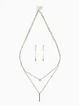 Набор 2 предмета: серьги, колье Набор 2 предмета: серьги, колье