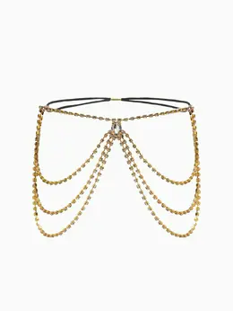 Бодичейн на бедро со стразами