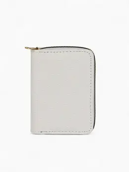 Кошелек на молнии, 13×2×9 см, с принтом, белый