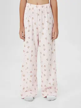 Брюки домашние для девочек с принтом мишек Брюки домашние для девочек с принтом мишек