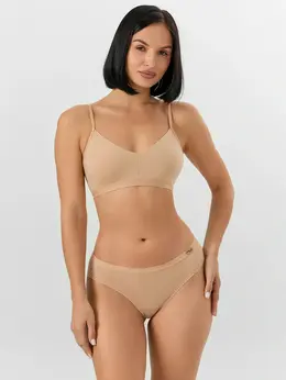 Трусы бразилиана женские бежевые Трусы бразилиана женские бежевые