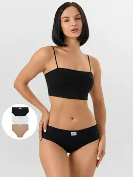 Трусы слипы женские в наборе, 3 шт