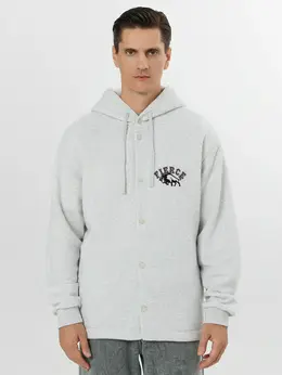 Толстовка мужская серая из футера с начесом