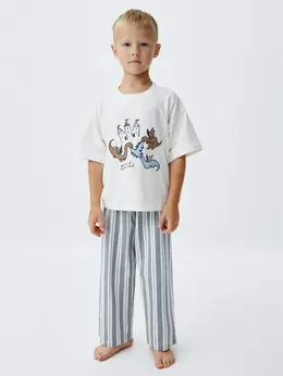 Пижама с принтом для мальчиков Пижама с принтом для мальчиков