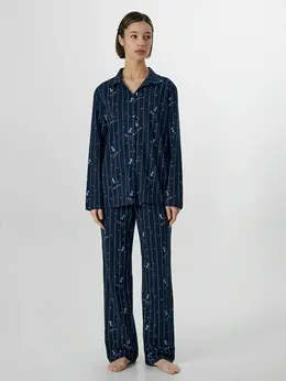 Комплект женский домашний синий Комплект женский домашний синий