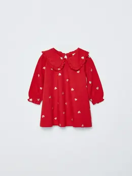 Трикотажное платье с принтом для малышей