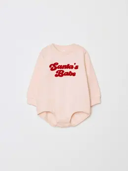 Свитшот-боди с новогодним принтом для малышей Свитшот-боди с новогодним принтом для малышей