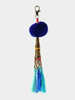 Брелок плетеный, 22 см, синий