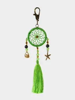 Брелок ловец снов, 17 см, зеленый