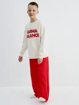 Пижама оверсайз с принтом для мальчиков Пижама оверсайз с принтом для мальчиков