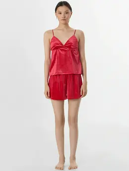 Комплект домашний женский красный велюровый Комплект домашний женский красный велюровый