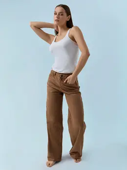 Джинсы женские коричневые Джинсы женские коричневые