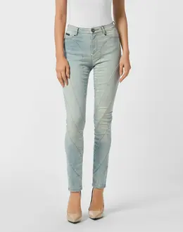 Джинсы С Высокой Посадкой Philipp Plein