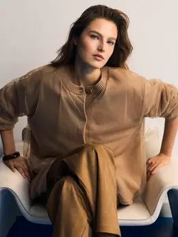 Двухслойный кардиган с хлопком в составе