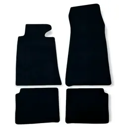 Car Floor Mats Velour For BMW 5 M5 E34 Waterproof Black Carpet Auto Liners New