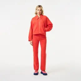 Женские прямые джинсы Lacoste из экологиески чистого хлопка