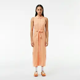 Женское платье-поло Lacoste с поясом