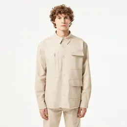 Мужская хлопковая рубашка Lacoste с карманами