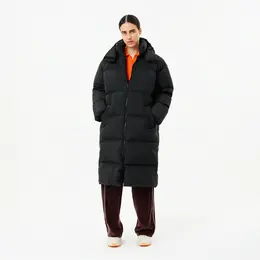 Женский длинный пуховик Lacoste с капюшоном