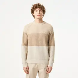 Мужской шерстяной свитер Lacoste в полоску
