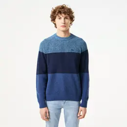 Мужской шерстяной свитер Lacoste в полоску