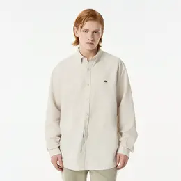 Мужская рубашка Lacoste из смеси хлопка и льна