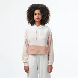 Женская толстовка Lacoste колор-блок с капюшоном