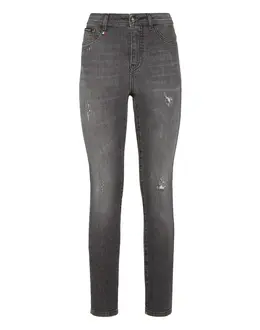 Джинсы С Высокой Посадкой Philipp Plein