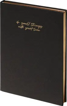 Ежедневник недатированный Attache Plan your life искусственная кожа А5 136 листов черный (золотистый обрез)