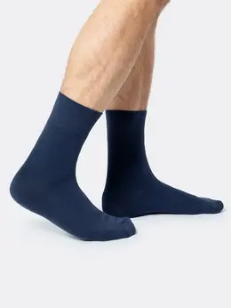 Носки мужские махровые в темно-синем цвете