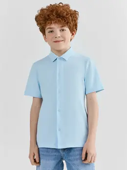 Рубашка для мальчиков голубая
