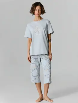 Комплект домашний женский: джемпер и бриджи