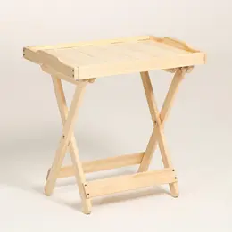 Столик для завтрака сервировочный , со съемным подносом, дерево