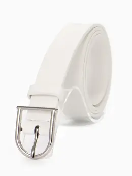 Ремень женский, 1 прокол, металл пряжка, 2.8×105 см, белый