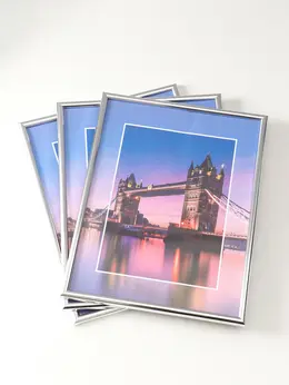 Набор фоторамок для фото 30×40 см vivo, 3 шт., (пластиковый экран), серебро