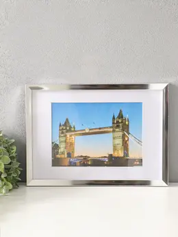 Фоторамка для фото 21×30 см, с паспарту 15×21 см, lumo, серебро Фоторамка для фото 21×30 см, с паспарту 15×21 см, lumo, серебро